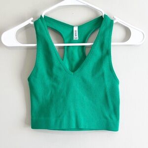 Zenana Boutique Ribbed V-Neck Brami Tank